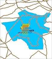شیپ فایل راه های ارتباطی شهرستان تفت واقع در استان یزد